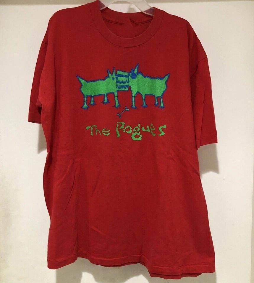 90s Style The Pogues Rough Rough Shane MacGowan Shirt Red Unisex S-5XL E1370 2XL