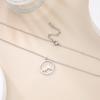 Ring Mountain Pendant Necklace Stainless Steel Men's and Women's Retro Geometric Ethnic Necklace Couple Party Jewelry Gift