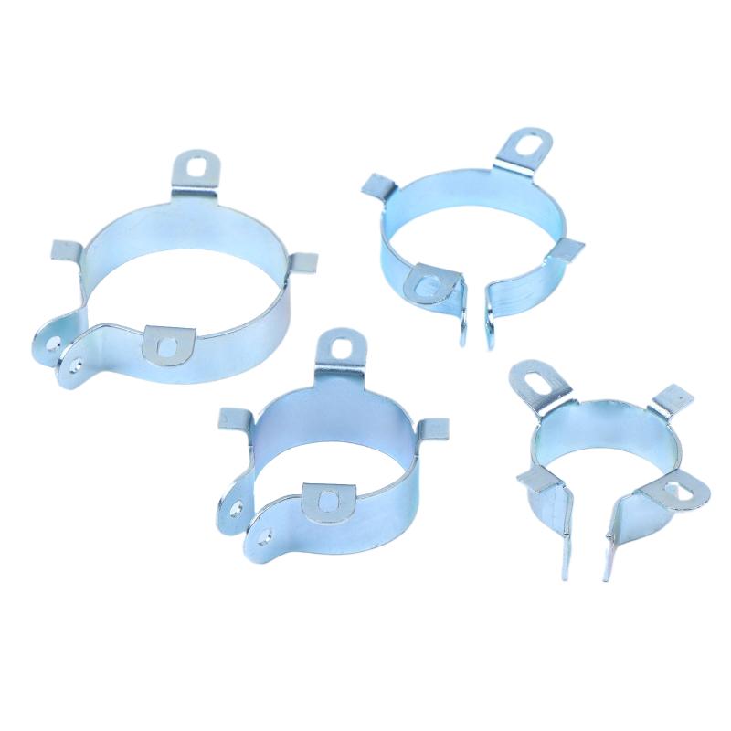 Tin Plated Capacitor Mounting Clamp 2 Feet Fastening Clamping Ring Holder for Power Supply Repair