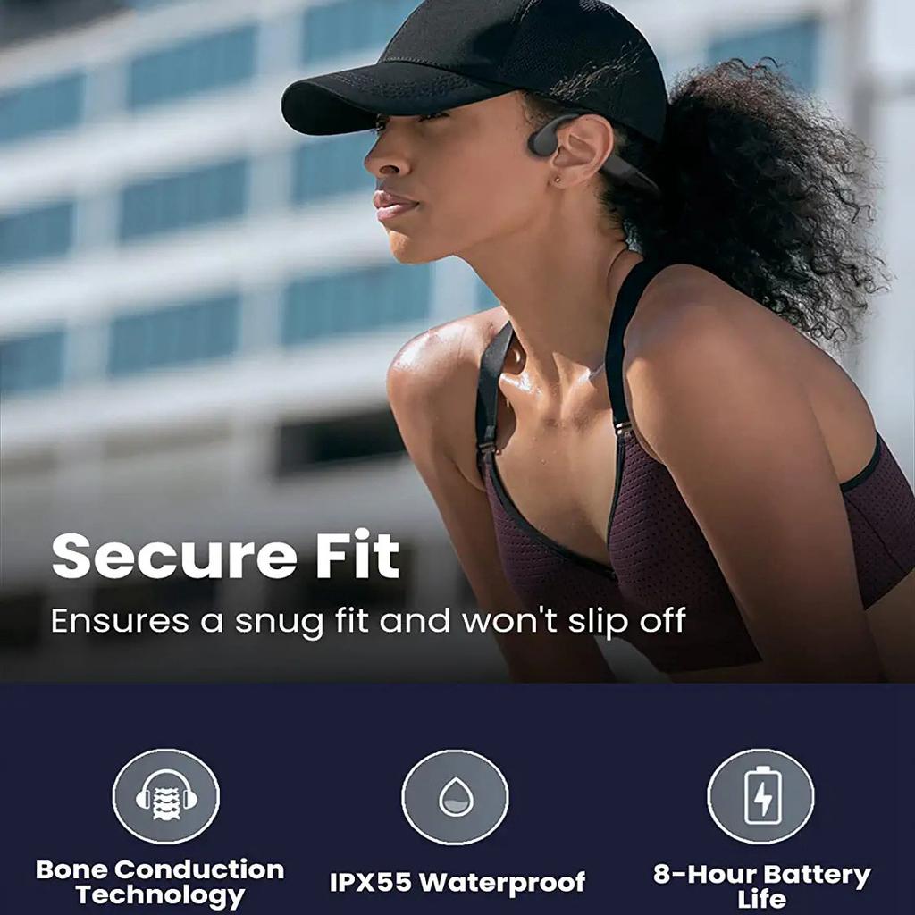 Neue Knochenleitungskopfhörer Bluetooth 5.4 kabellose Sportkopfhörer Keine In-Ear-Sport-Lauf-Bluetooth-Kopfhörer