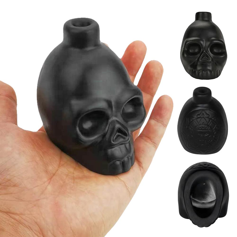 Screaming Aztec War Whistle Loud Scream Whistle Skull Whistle for Halloween Prank Props
