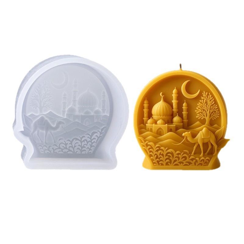 Silicone Moon Camels Candle Mould Durable for Sustainable Crafting Home Decoration 1
