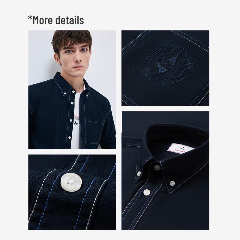 Men's Navegantes All-Cotton Long Sleeve Loose Fit Shirt