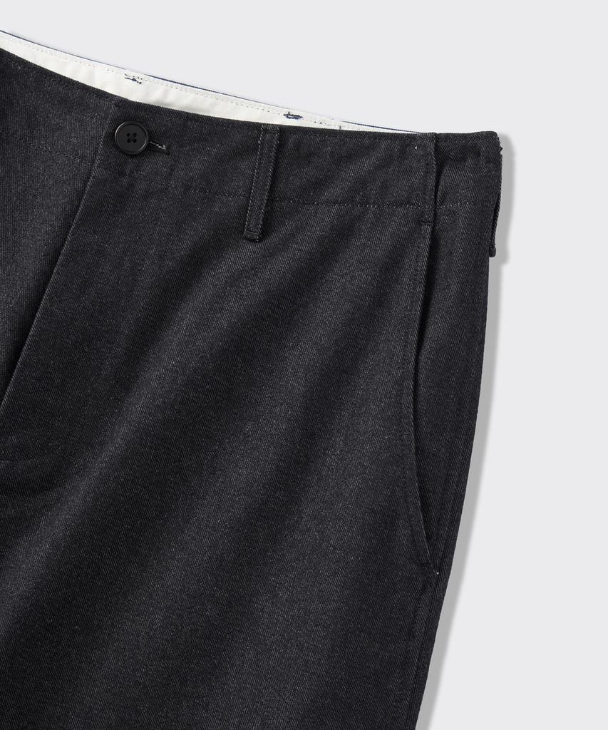 MUSINSA STANDARD Denim-Like Officer Pants [Black]