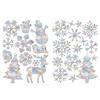 Christmas Seal Elk Snowflake Home Decoration - Static Window Glass Wall Party Bathroom Bedroom Living Room Office Apartment
