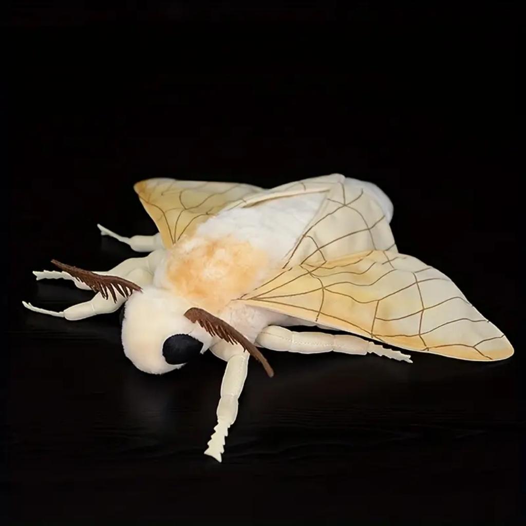 Adorabili Giocattoli di Peluche Insetto Baco da Seta Falena Falena della Luna Peluche Giocattolo Realistico Hyalophora Cecropia Appassionati di Insetti Bambini Regali di Natale