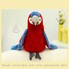 Backpack Parrot Red Plush Toy Cute Girl Birthday Holiday Gift Throw Pillow Doll