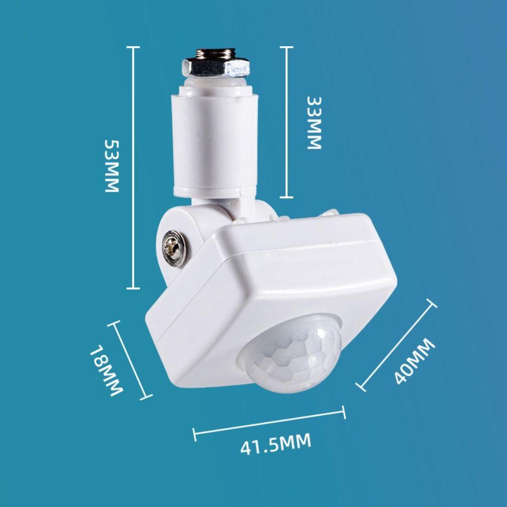 Portable Auto ON OFF Motion Sensor Delay Adjustable 180 Degree Rotatable Light Switch PIR Infrared Detector Lighting Control
