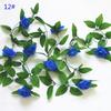 24m Silk Long Rose Fake Flower Ivy Vine Leaf Garland Wedding Party Home Decor