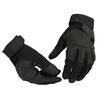 U-NEST Tactical Gloves for Airsoft, Military, Hiking, Cycling, Motorcycles, and Outdoor Activities (Black with Full Fingers, Size M)