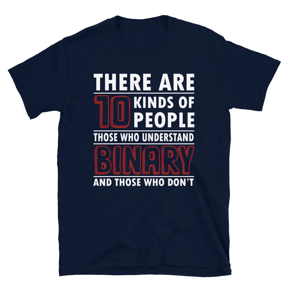 10 Kinds Of People Binary Programmer Programming Coding Geek T-Shirt XL
