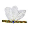 Feather Flapper Headbands Mardi Gras Prom Dancer Headpiece for Party Carnivals Celebrations Headwear Hair Styling