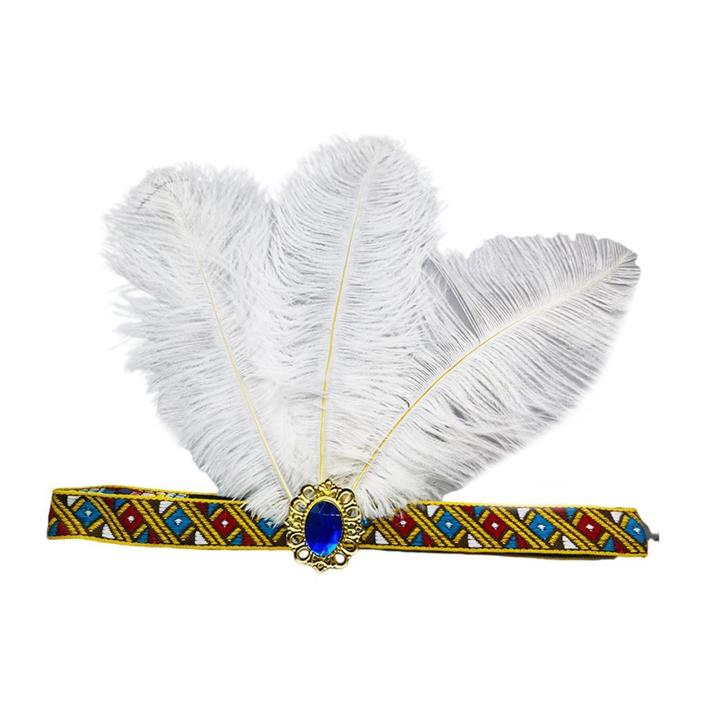 Feather Flapper Headbands Mardi Gras Prom Dancer Headpiece for Party Carnivals Celebrations Headwear Hair Styling