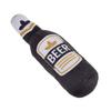 Plush Dog Toys Beer Bottle Shaped for Small & Large Dogs Bite Resistant Clean Teeth with Squeaky Interactive Function Pet Suppl
