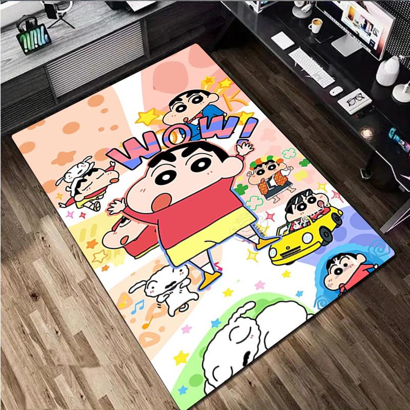 Crayon Shin-chan  Carpet Office Decorative Carpet For Living Room Bedroom Door Mat Floor Rug Computer Chair Area Rug