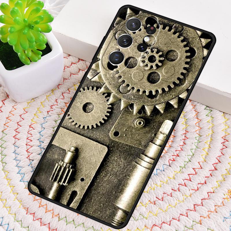 Steampunk Gear Mechanical TPU Phone Case For Samsung Galaxy note 10 pro S26 S25 S24 S23 S22 Ultra Plus S21 FE S20 Cover