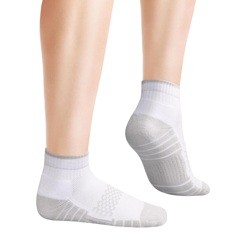 YUEDGE Athletic Cushioned Quarter for Casual Ankle Sizes 5 Pairs Women's Socks, Socks, Sweat-Wicking, Odor-Resistant, Cotton, School, Commuting,