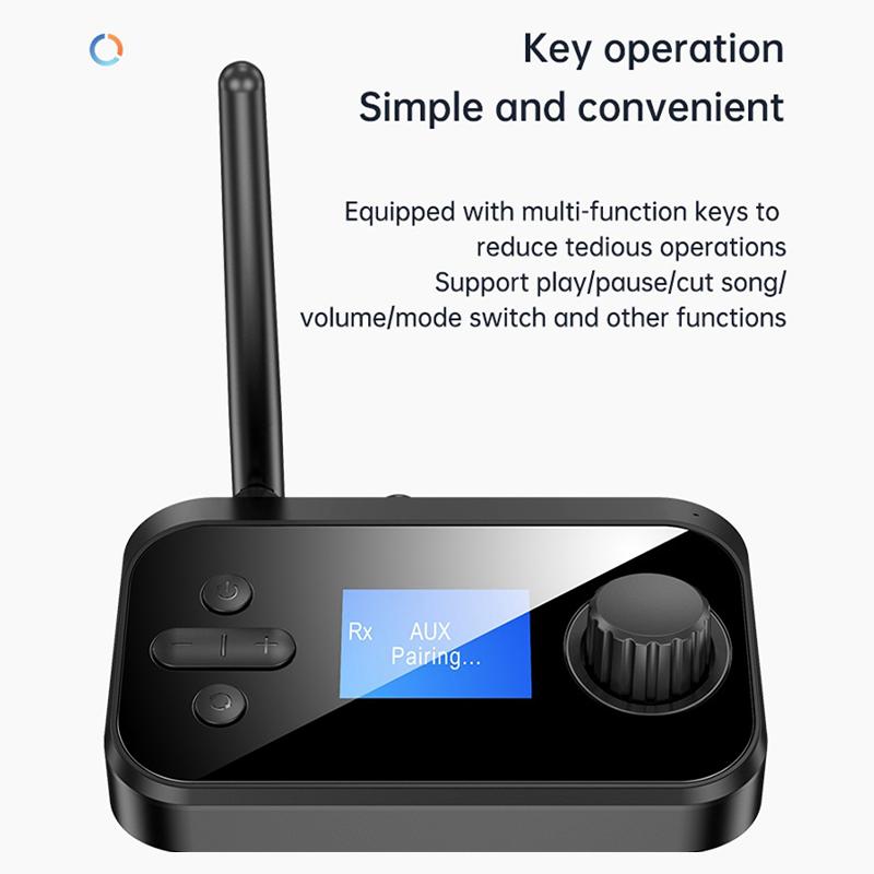 Transmisor Receptor de Audio Bluetooth Multifunción 3.5mm AUX Óptico Coaxial Estéreo Inalámbrico Adaptador Convertidor DAC Para TV PC