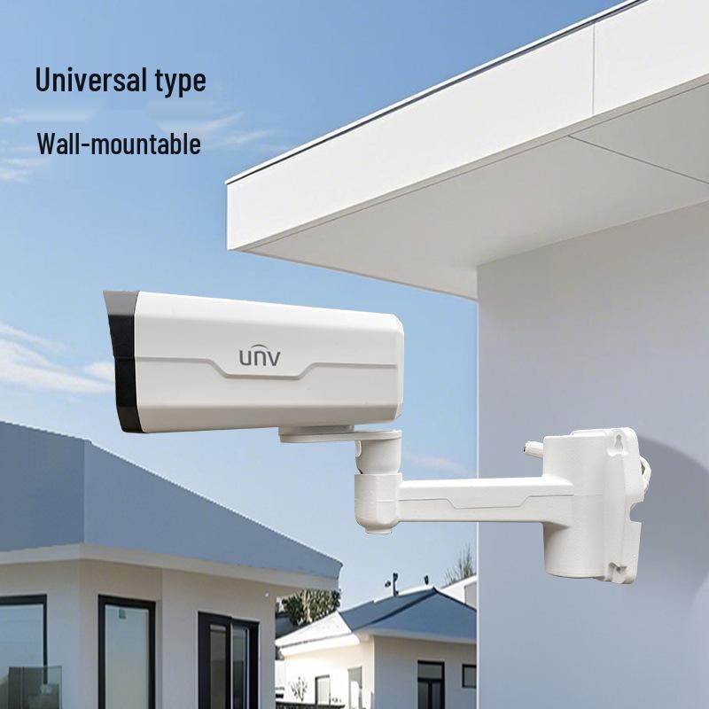 Universal Wall/Swivel Mount for Security Cameras - Aluminum Alloy, Cable Concealing, Indoor/Outdoor Use