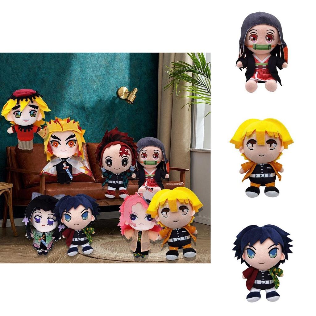 8in Anime Demon Slayer Kimetsu No Yaiba Soft Plush Doll Stuffed Kids Toy Gift