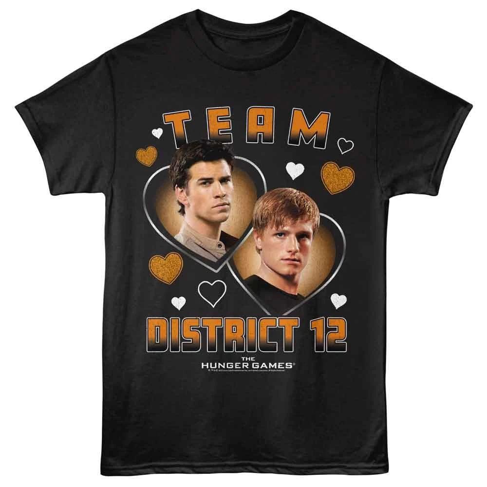 Hunger Games - Team District 12 -  Short Sleeve Children s T-shirt - Black 120