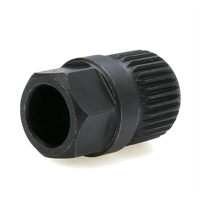 Car Generator Pulley Alternator Clutch Free Wheel Pulley Removal Tool With 33 Tooth V Belt Pulley Remover Black Car Accessories