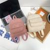 Schoolbag Women's Bag Corduroy 1011 New Backpack Korean Version Fashion Personalized Backpack Popular Bag One Piece