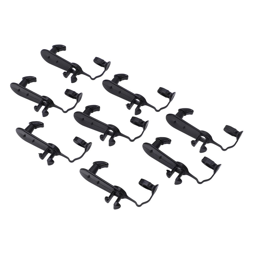 8PCS Floor Carpet Clips 08210 00820 Slip Resistant Black Fit for ES330 ES35 GS300 GS350 GS430 GS450h GS460 GX470 HS250h