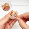 6PCS Colorful Mandala Pattern Small Portable Fidget Spinners Bulk Fun Kids Birthday Party Favors Anxiety ADHD Stress Relief Toy