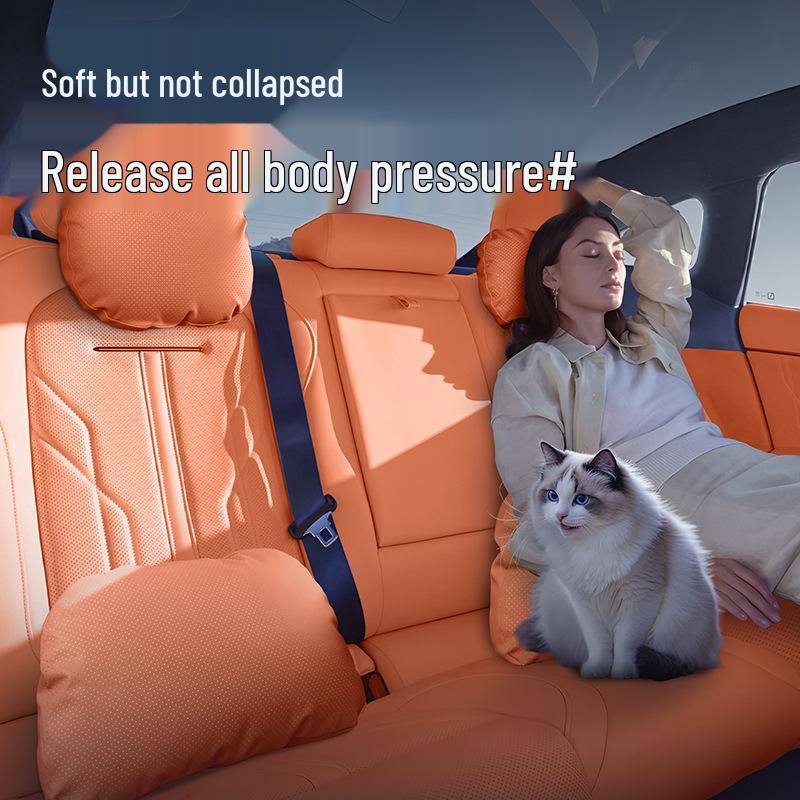 Lan Dian E5 PLUS Car Headrest & Lumbar Support for Neck and Back Protection