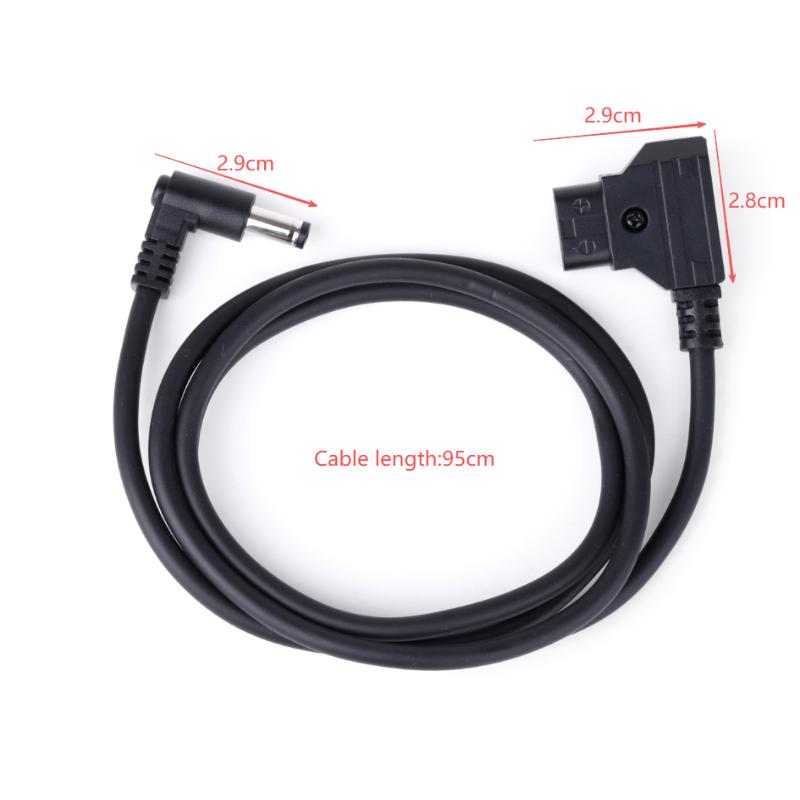 Power Tap D-Tap Male To Right Angle Dc 5.5X2.5Mm Power Cable For Rig Power V-Mount Anton, Camera Monitor Cord