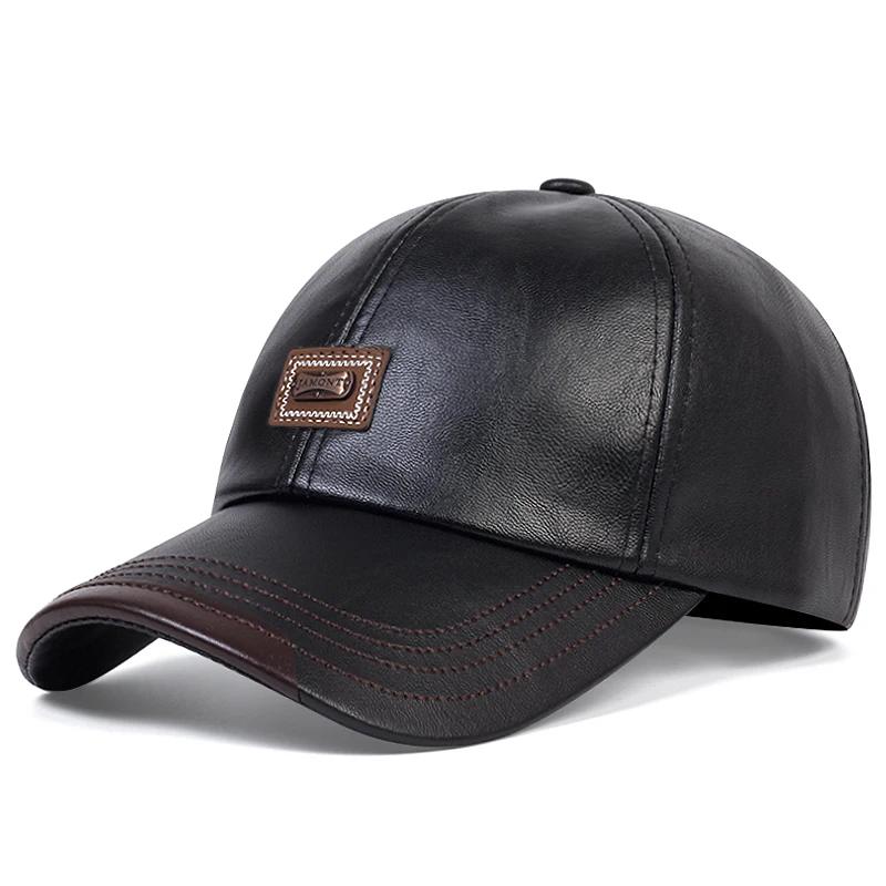 

1Piece Unisex Pu Leather Letter Patch Baseball Cap Outdoor Adjustable Sunscreen Leisure Hat Spring Autumn Travel Beach Vacation