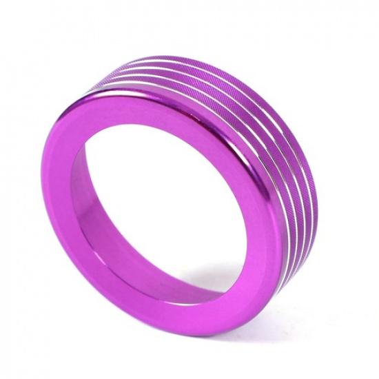 Purple Alloy DRIVE MODE Adjust Knobs Ring Cover for Ford Ranger -2024