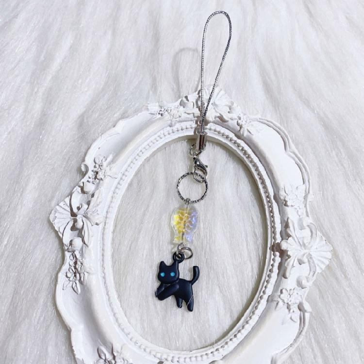 Fashion Keychain Pendant Multipurpose Phone Accessory Acrylic Alloy Texture Suitable for Students Professional Present