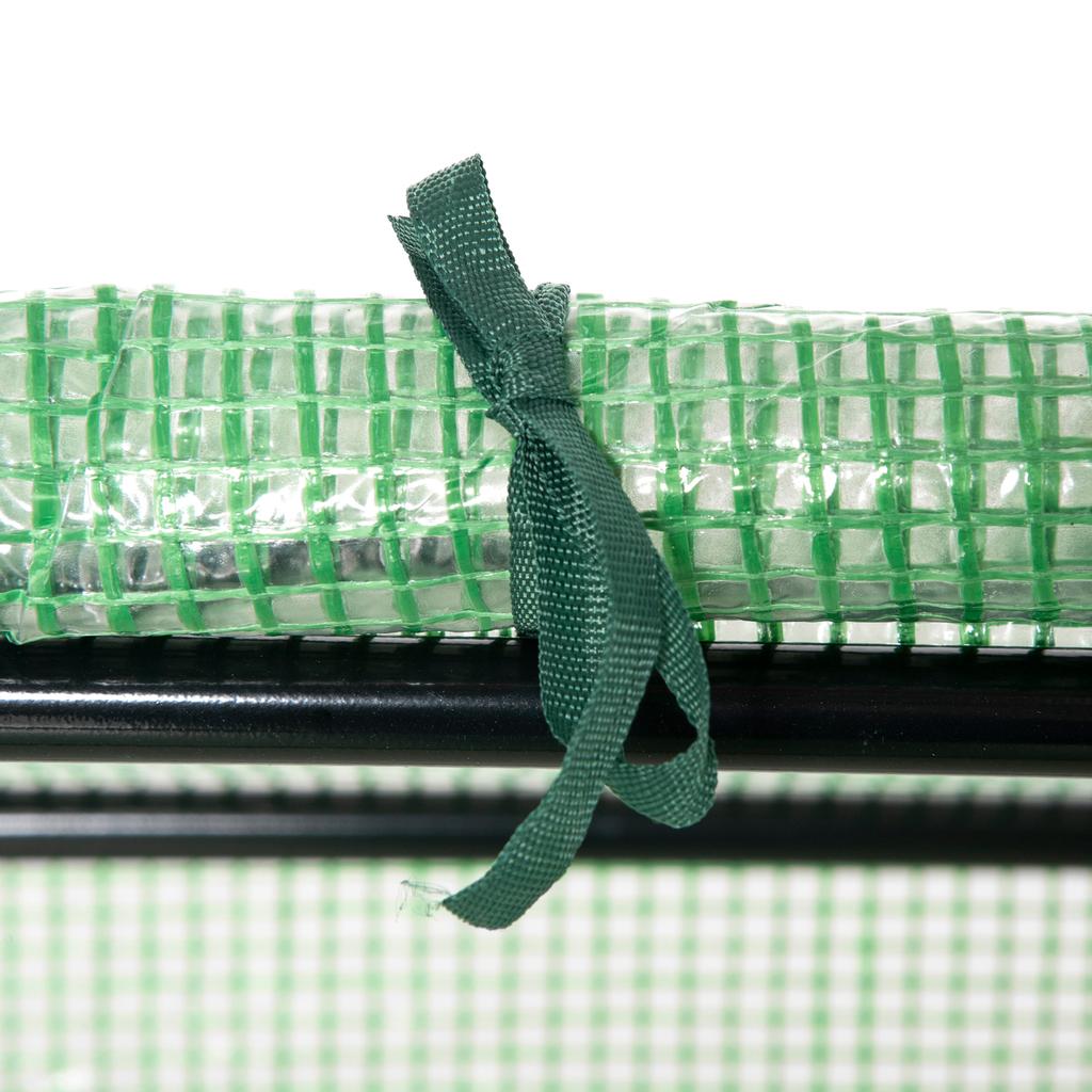 Mini Kas, Kleine Plantenkweekkas voor Buiten met Duurzame PE Afdekking, Observatievensters, 120 x 60 x 60 cm, Groen