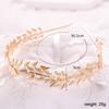 Gold Color Leaf Crown Tiara Headband For Women Bride Party Bridal Wedding Hair Accessories Jewelry Headband Crown Tiara Gift
