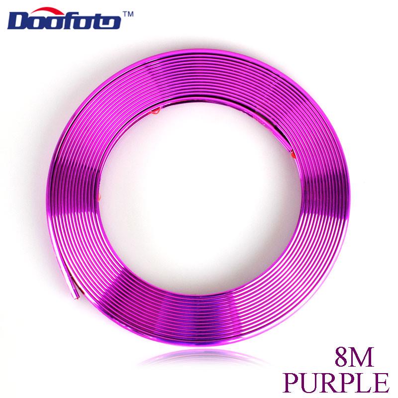 8M DIY 3D Car Styling Car Stickers Decals Interior Decorative Thread