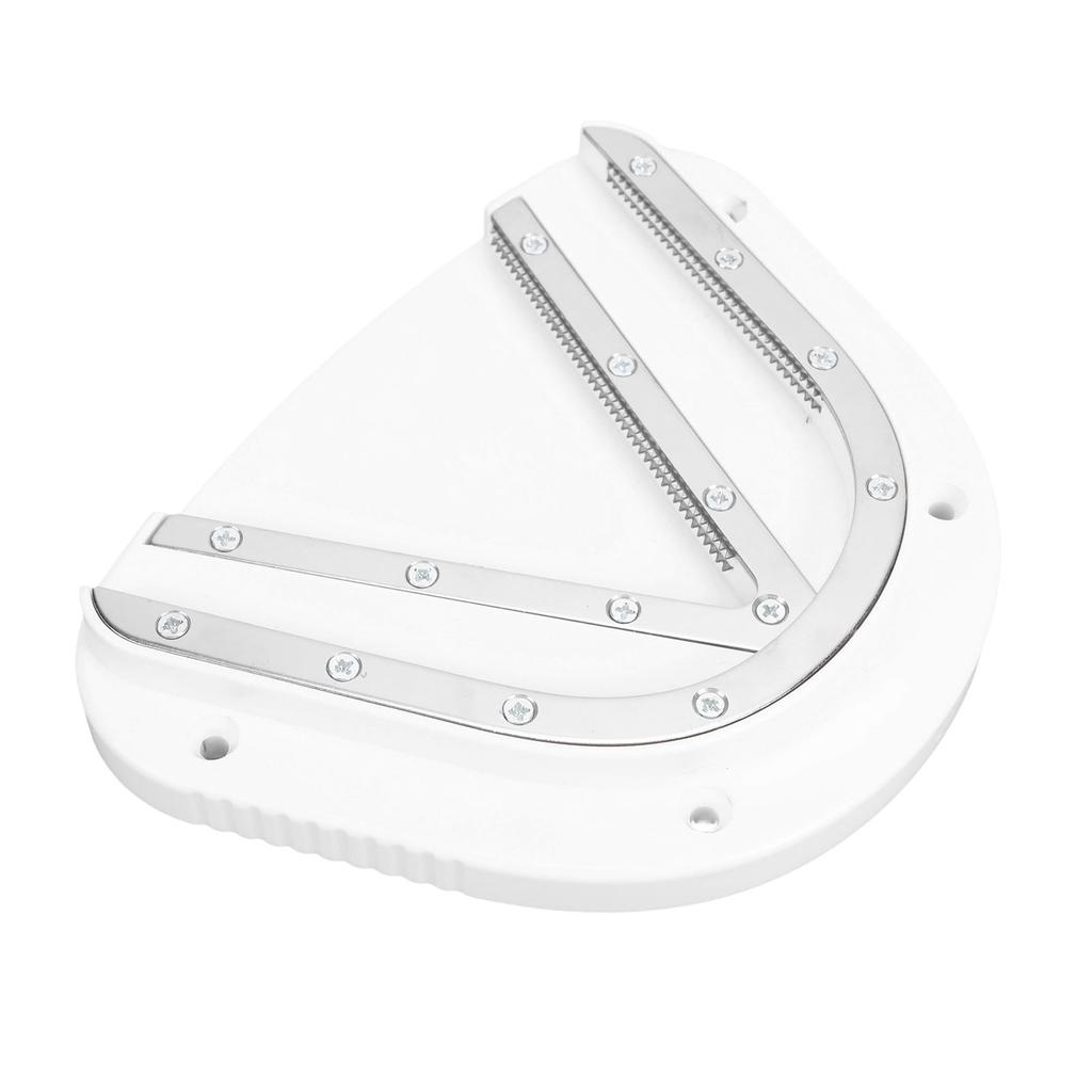 Under Cabinet Jar Opener Double U Shaped Grooves Effortless Under Counter Jar Cap Opener for Can Bottle Caps White