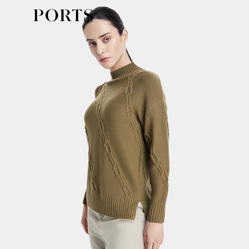 PORTS Women's 2022 Fall/Winter Wool Turtleneck Sweater