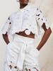 2025 Summer Women's Solid Color Casual Hollow Out Cardigan & Wide Leg Pants Set