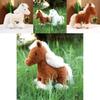 High Plush Quality Animal Horse Doll With Long Fur Ideal For Presents Childrens