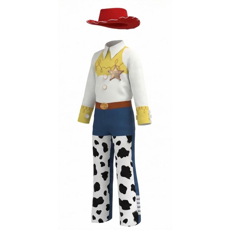 Toy Story Woody Jessie Cosplay Costume, Cartoon Character Outfit For Halloween Carnival Party Role Play Fancy Dress Cosplay Even