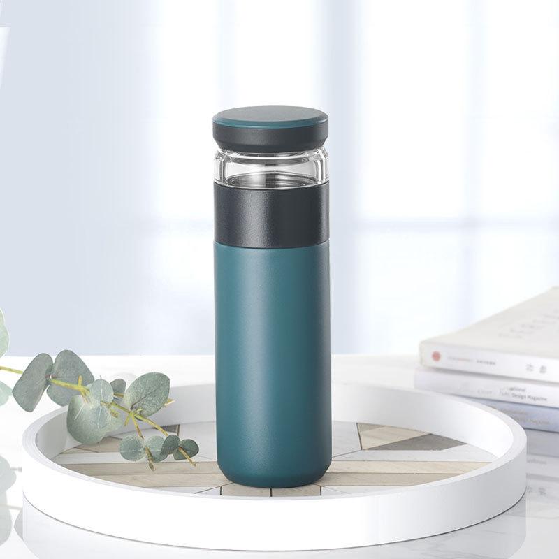 

Вакуумная чашка большой емкости, оптовая продажа, чашка из нержавеющей стали 316, чашка для разделения воды, чашка для заваривания чая 520ml зелёный