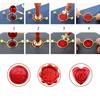Wax Seal Molds Round Square Irregular Shaped Metal Wax Seal Mold For Sealling Stamp Head Wedding Invitations Envelopes