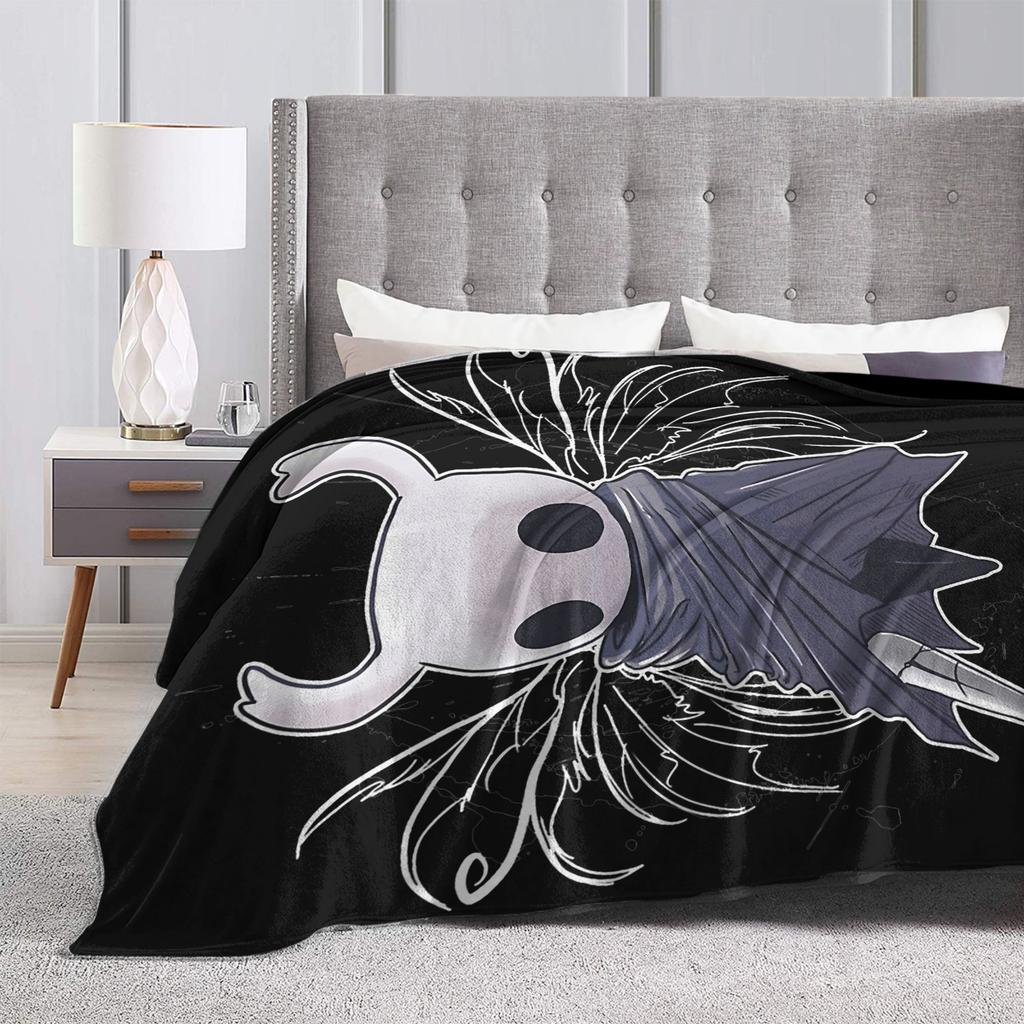 Dark Ghost Cartoon Game Flannel Throw Blankets Hollows Knights Blanket For Bedding Travel Lightweight Thin Quilt,