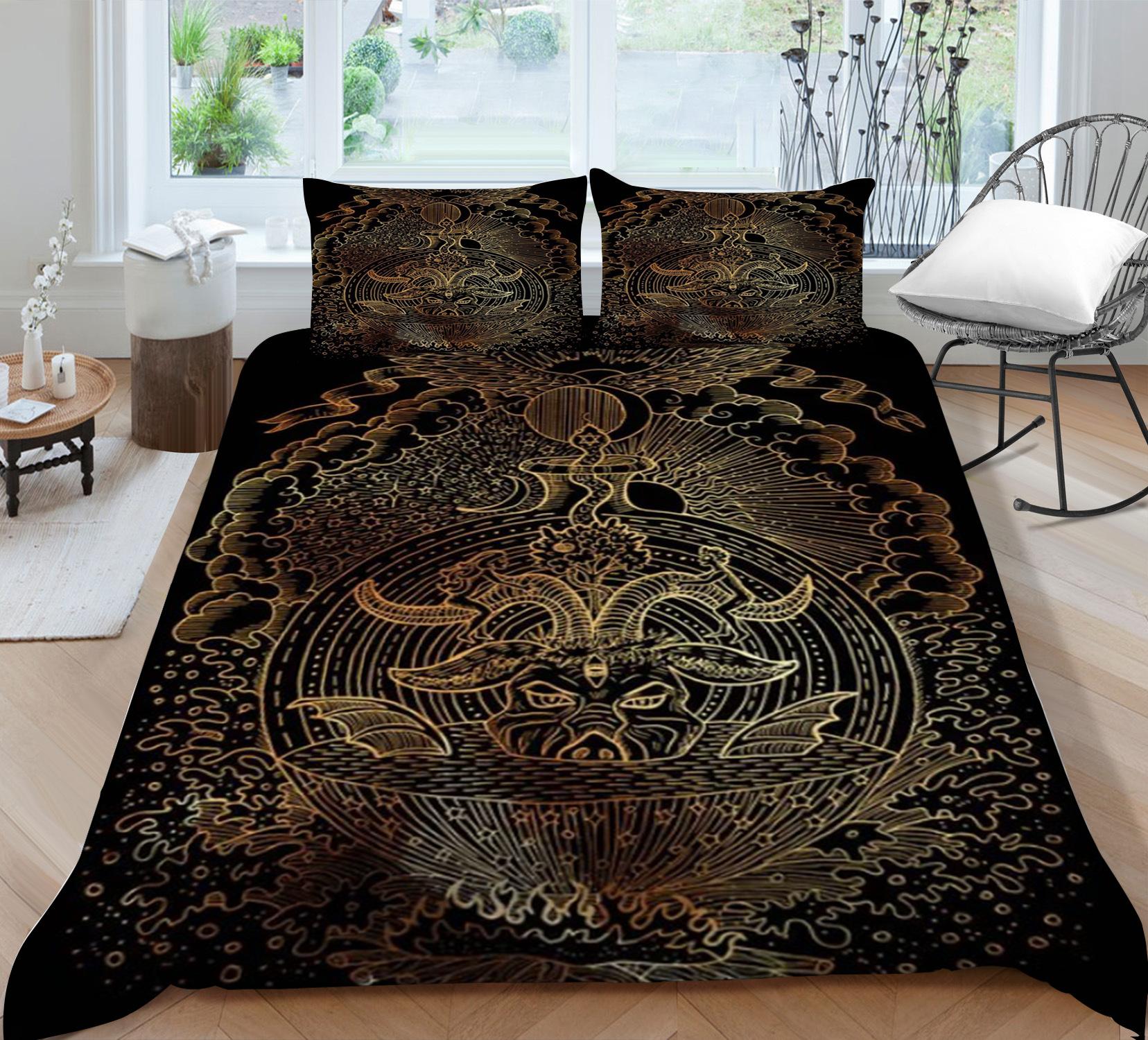 

Quilt Cover Pillowcase Two Three Piece Set Geometric Shape 3D Digital Printing Polyester 90*200