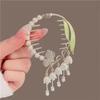 Elegant Tassel Hair Claw Rhinestone Pearl Flower Tassels Hair Clip Women Girl Ponytail Holder Hairpins Fringe Hair Accessories