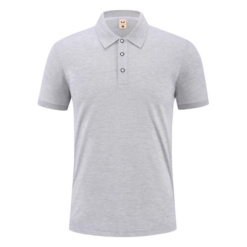 Classic Uniform Polo T Shirt Men   Summer Formal Collar T-shirt For Men Casual Camiseta Polos De Hombre