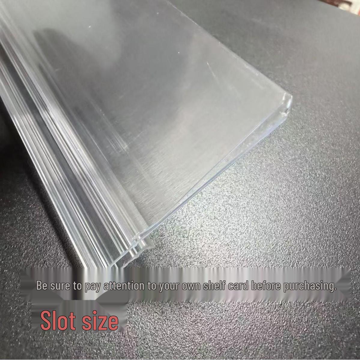 

Держатель ценника для полки из стали и дерева - стиль Donglai Transparent 88cm