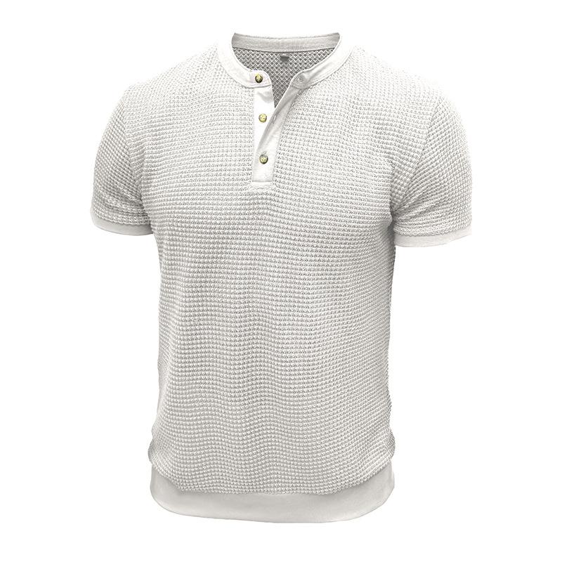 Camisetas Henley de manga corta para hombre, camisetas de verano con botones, camisetas básicas informales, camisetas lisas, camisetas suaves y cómodas, camisetas clásicas de corte deportivo para hombre